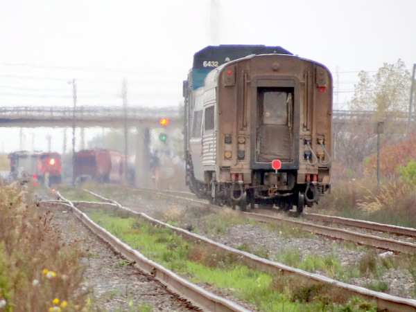 VIA Rail passenger train at Sarnia